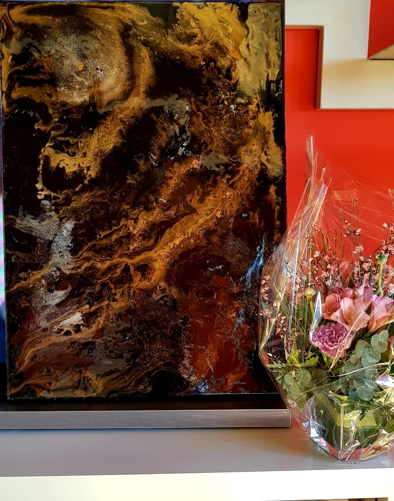 ArteDiAlina.com painting: lodging of gold in the mud